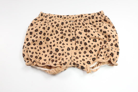 Leopardmönstrade shorts med rosett från H&M - Storlek 74 - Beige