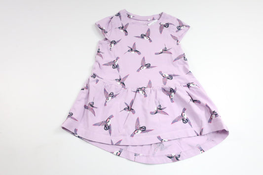 Klänning med fåglar från Name It - Storlek 86 - Lila