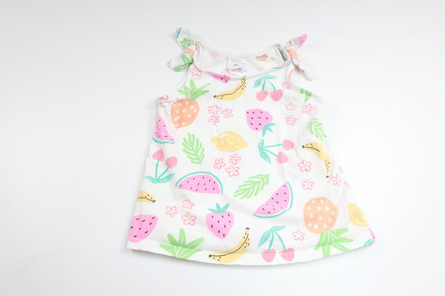 Linne med frukter från Zara - Storlek 116 - Vit