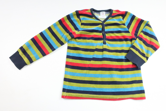 Randig tröja i fleece från Polarn o. Pyret - Storlek 110/116 - Multi