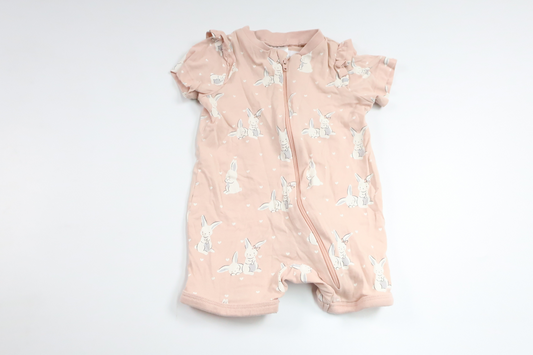 Pyjamas med kaniner från Kappahl - Storlek 56 - Rosa