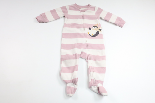 Pyjamas i fleece från Carter's - Storlek 62/68 - Lila