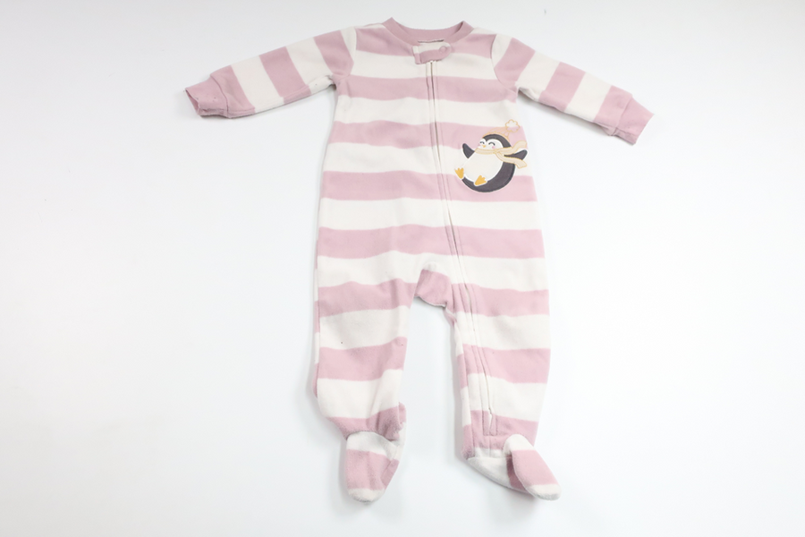 Pyjamas i fleece från Carter's - Storlek 62/68 - Lila