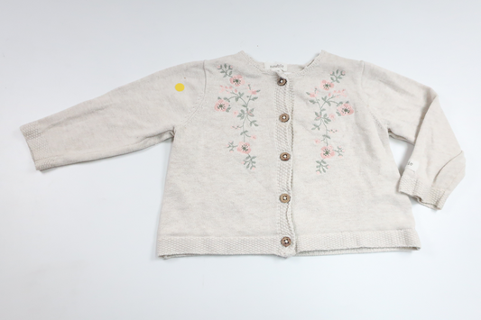 Stickad kofta från Newbie - Storlek 74 - Beige