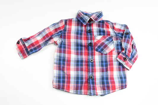 Rutig skjorta från Kappahl - Storlek 62 - Röd