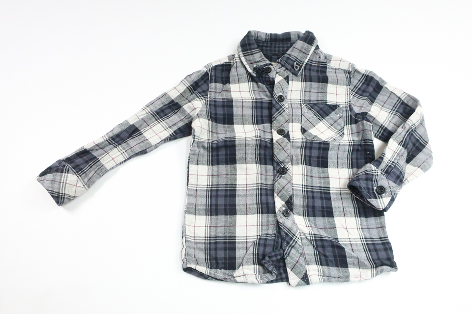 Rutig skjorta från Baby Skill - Storlek 86 - Marinblå