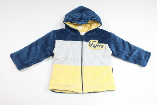 Tjock munkjacka i fleece från Kajdi Baby - Storlek 86 - Blå