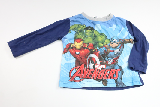 Tröja med Avengers från Marvel - Storlek 98 - Marinblå