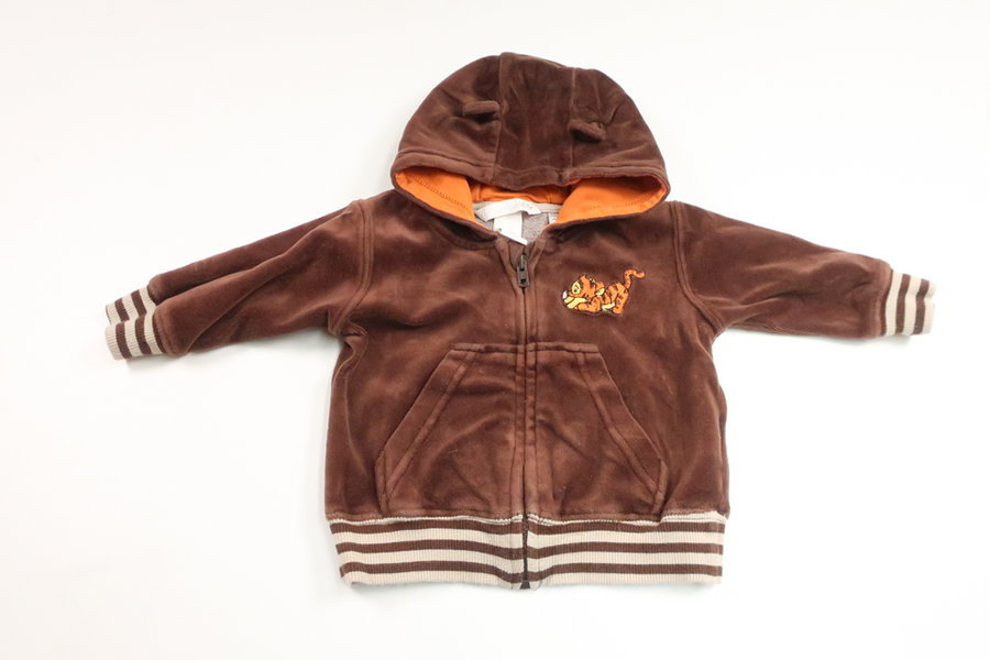 Munkjacka i fleece från H&M - Storlek 62 - Brun