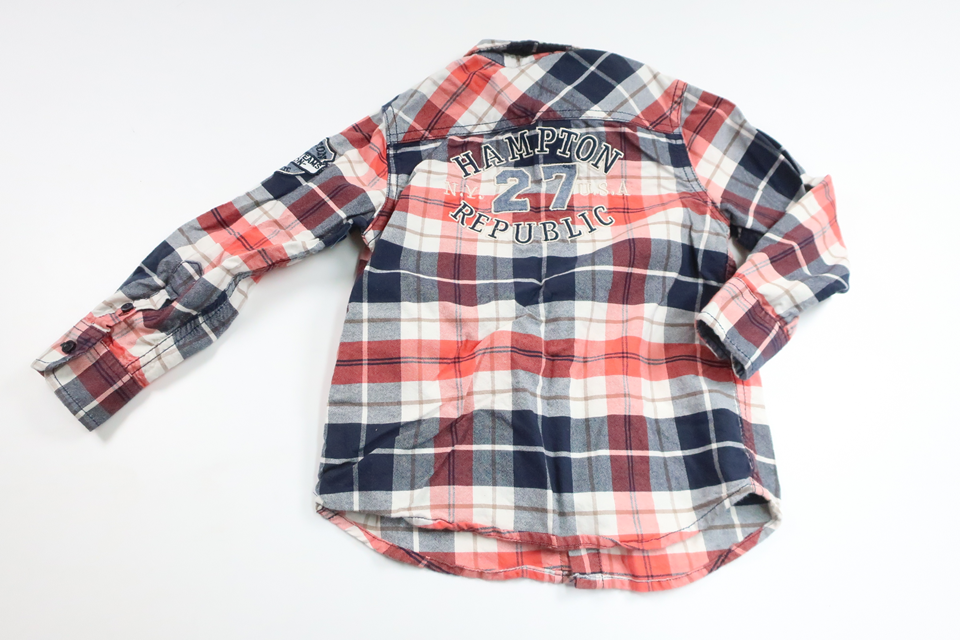 Rutig skjorta från Hampton Republic - Storlek 98 - Multi