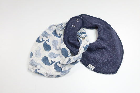 Tvåpack haklappar från Fixoni - Storlek One size - Blå