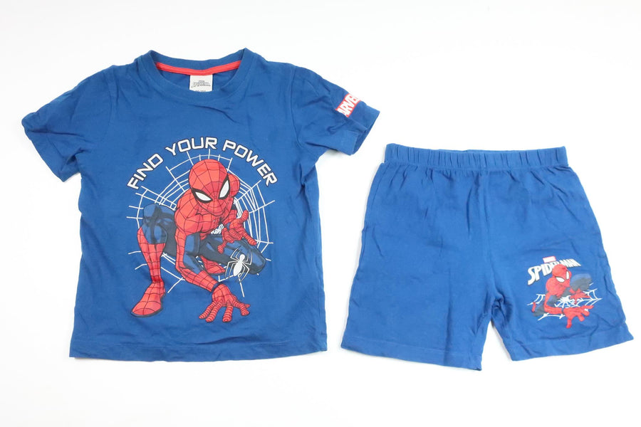 Set med shorts och tröja från Marvel - Storlek 98/104 - Blå