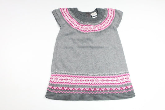 Stickad klänning från FIX by Lindex - Storlek 110 - Grå