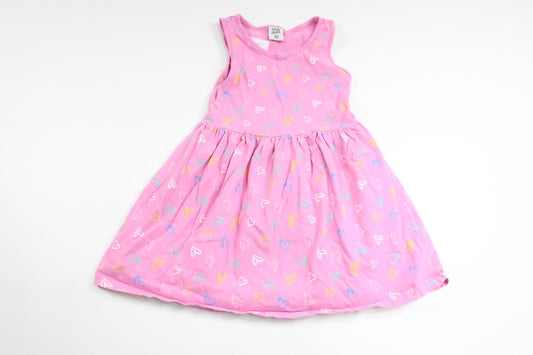 Klänning med hjärtan från Kiki & Koko - Storlek 104 - Rosa