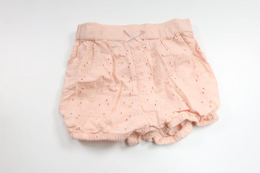 Shorts med broderi från H&M - Storlek 86 - Rosa