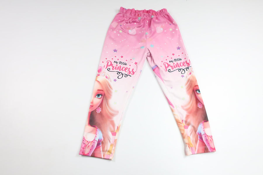 Byxor med Barbie från Okänt - Storlek 98/104 - Rosa