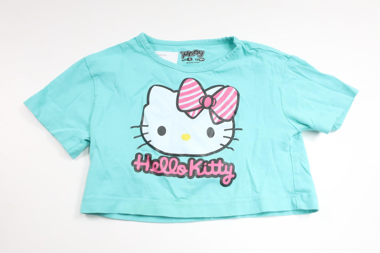 T-shirt med Hello Kitty från Junny - Storlek 104 - Blå
