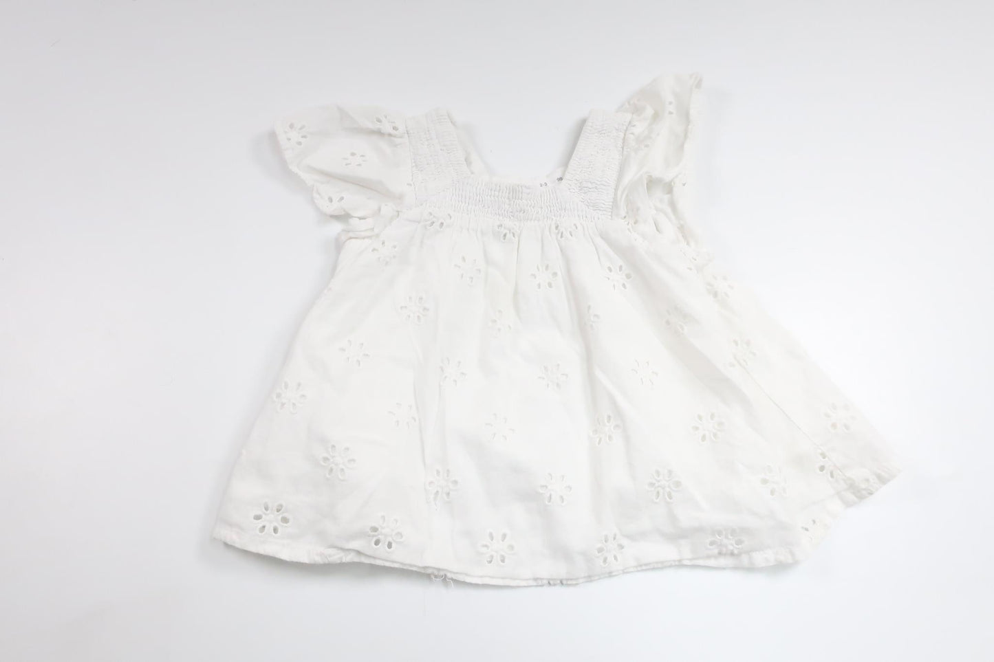 Tunika med broderi från Zara - Storlek 98 - Vit