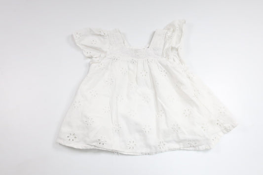 Tunika med broderi från Zara - Storlek 98 - Vit