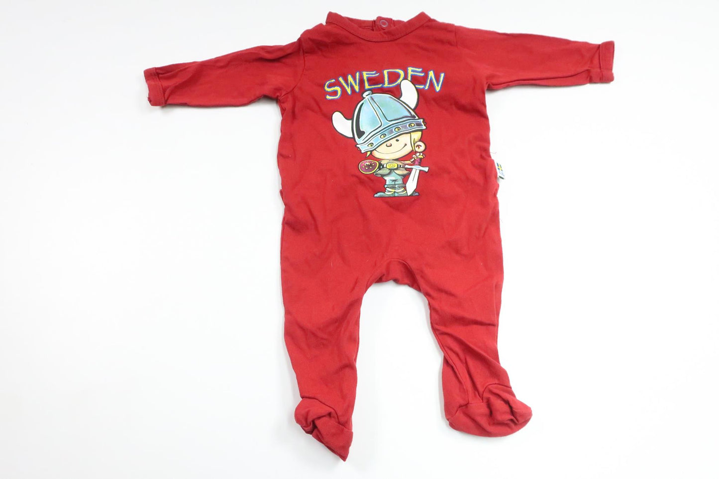 Jumpsuit från Sweden - Storlek 70 - Vinröd