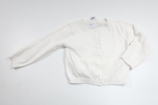 Stickad kofta från Name It - Storlek 86 - Vit
