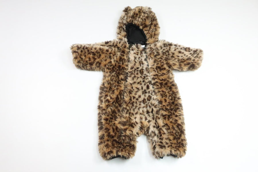 Fleeceoverall leopardmönstrad från Åhléns - Storlek 50/56 - Beige