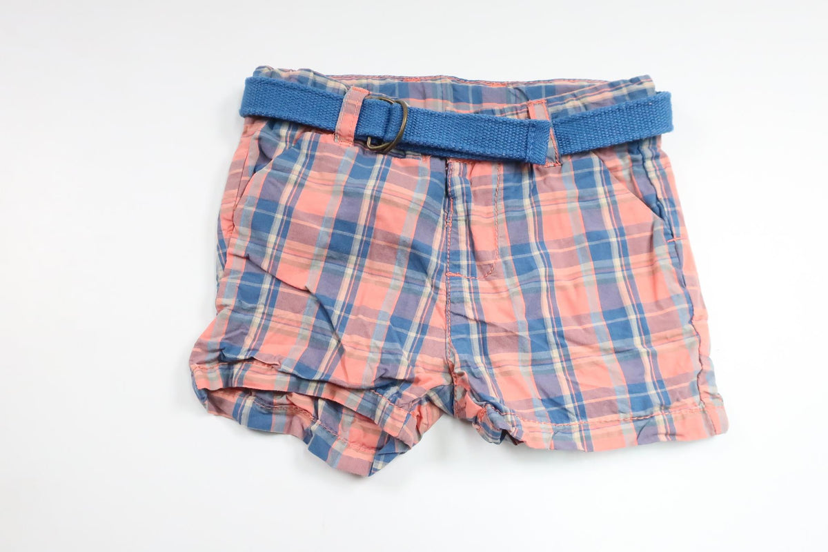 Rutiga shorts med skärp från Zara - Storlek 68 - Rosa