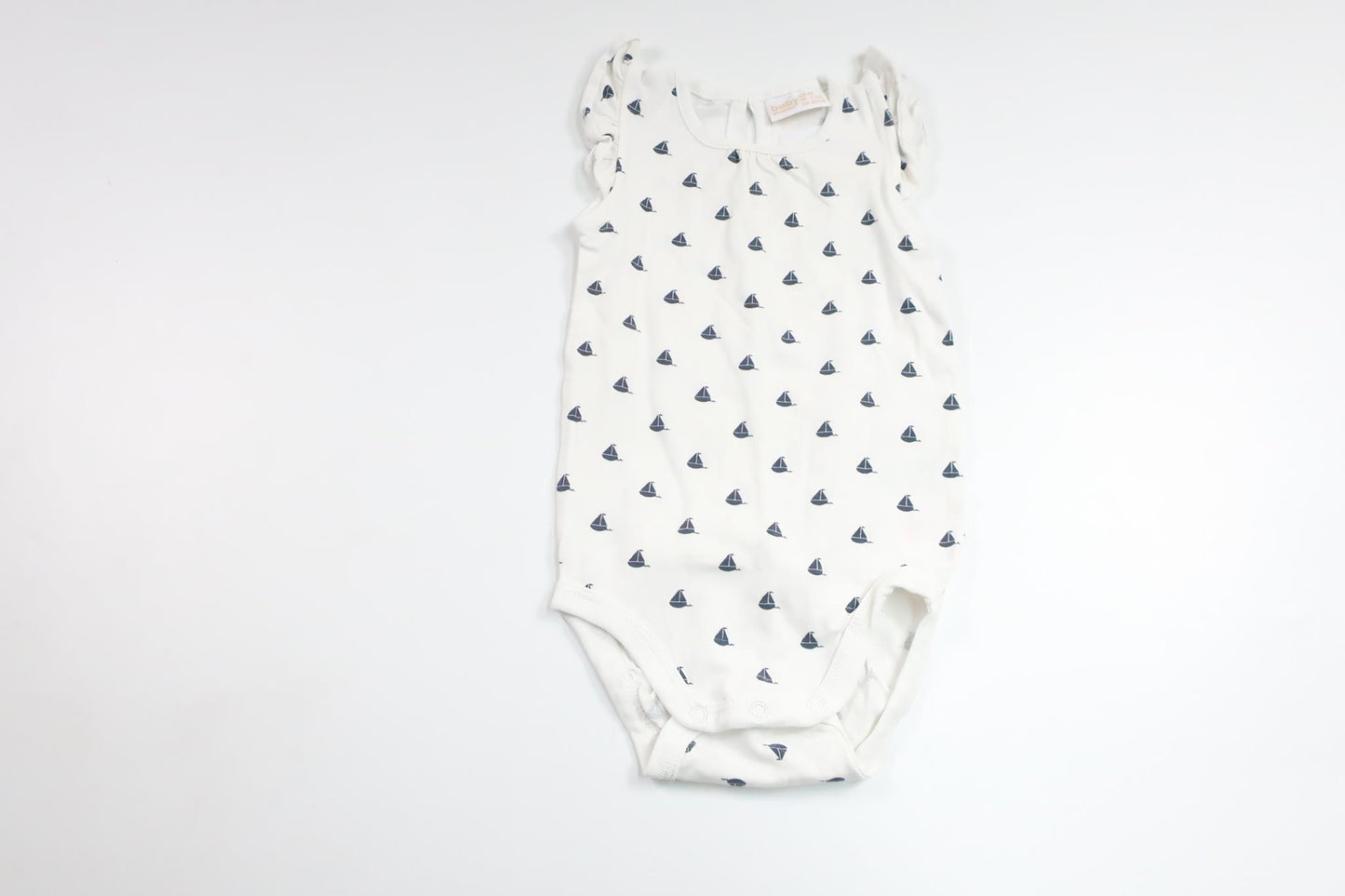Linen bodysuit from Lindex - Size 68 - White