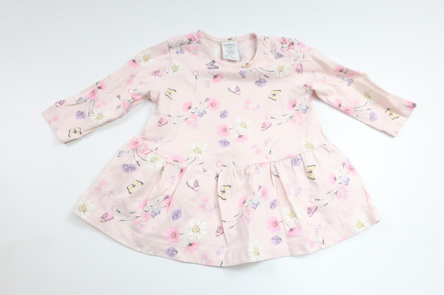 Blommig klänning från Lindex - Storlek 62 - Rosa