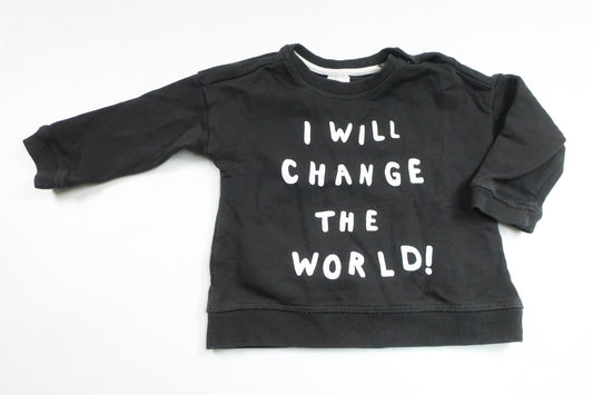 Sweatshirt från H&M - Storlek 68 - Svart