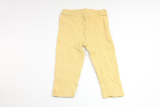 Ribbade byxor från ICA I Love Eco - Storlek 68 - Gul