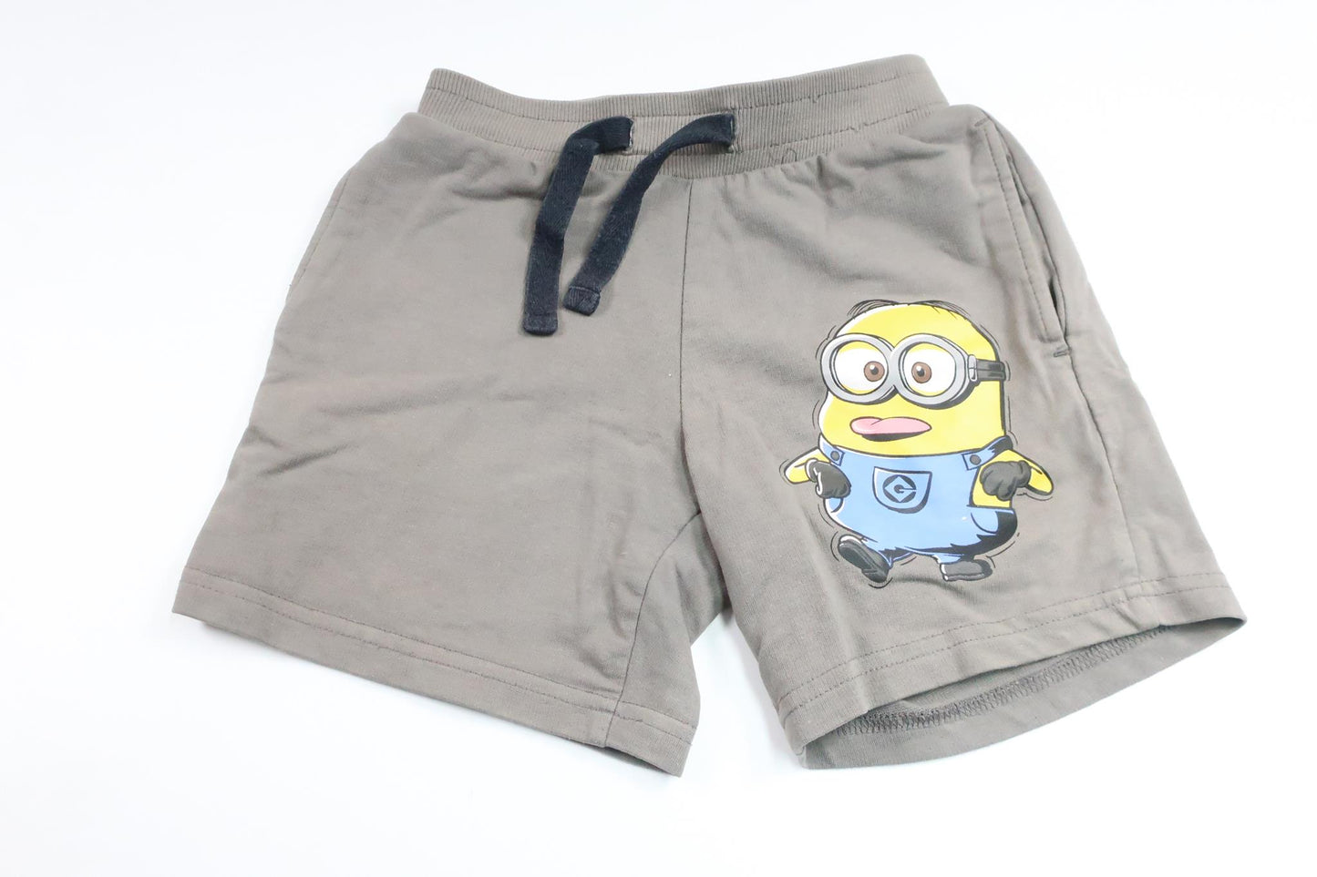 Shorts with Minions from Despicable Me - Size 122/128 - Grey