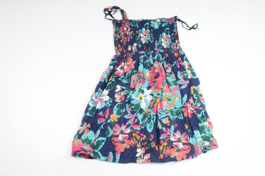 Blommig klänning från Tally Weijl - Storlek 122/128 - Marinblå