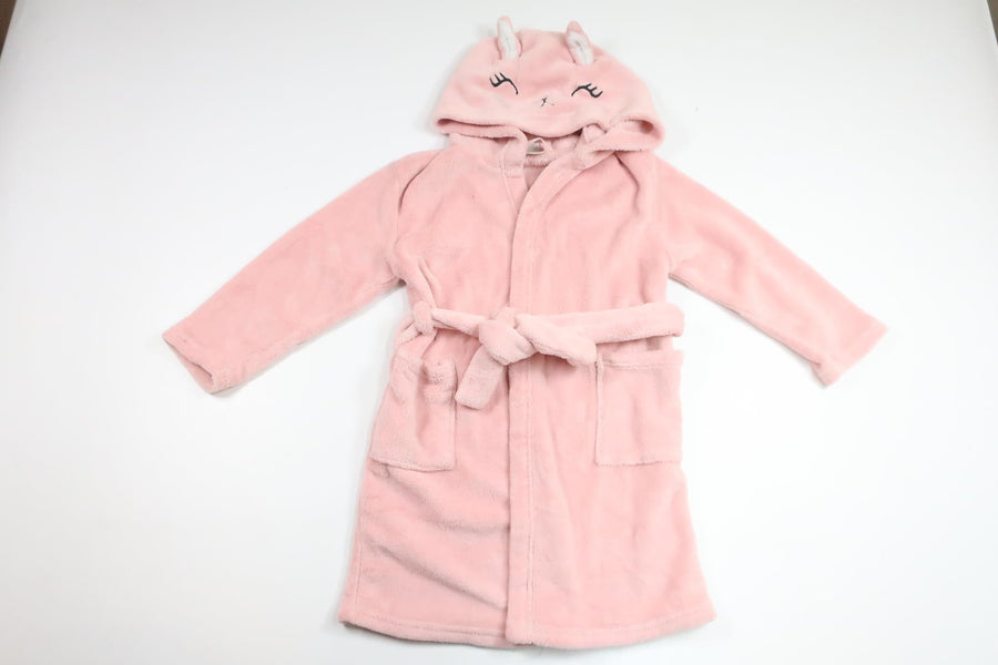Badrock/Morgonrock i fleece från H&M - Storlek 110/116 - Rosa