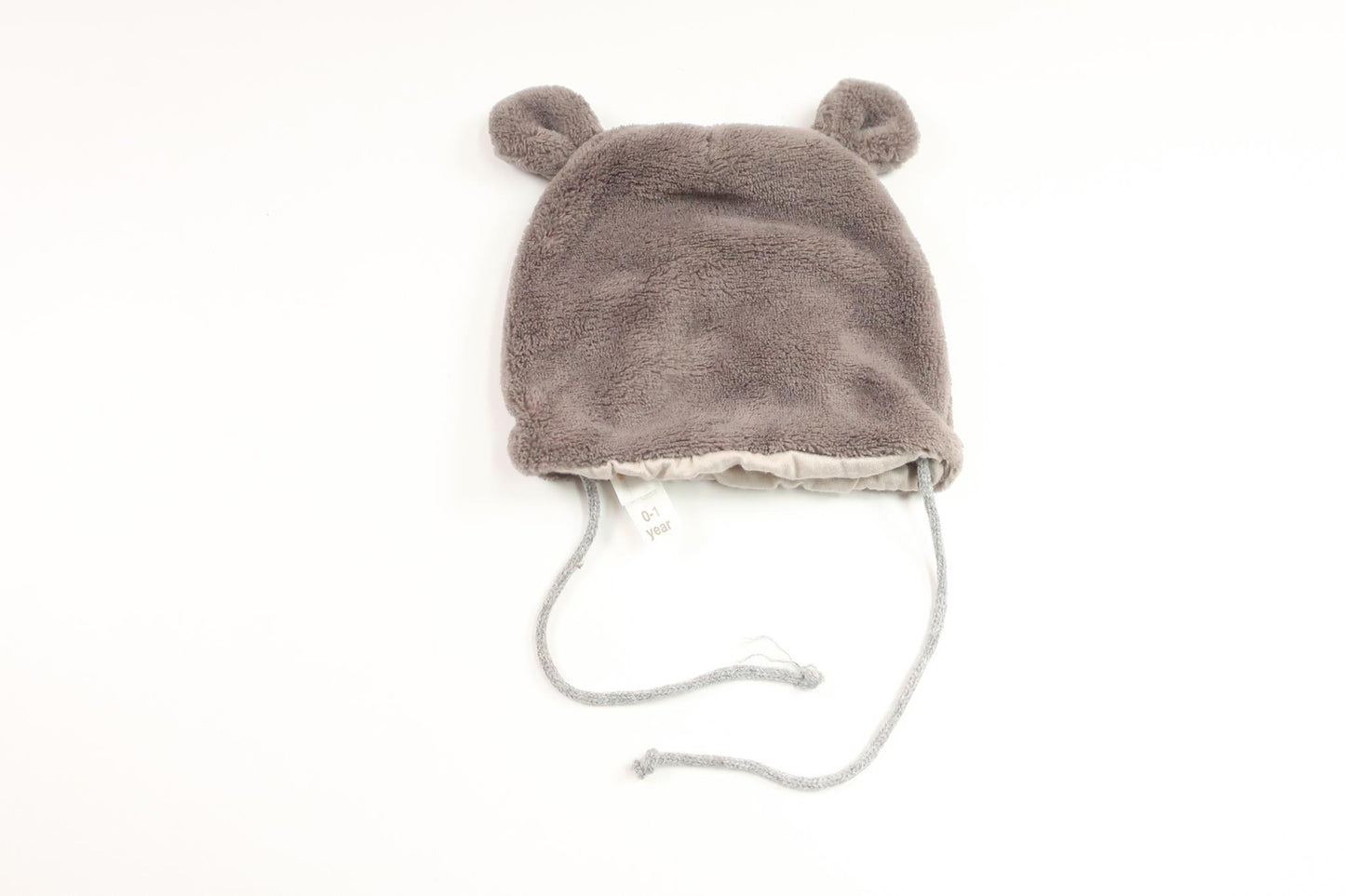 Mössa i fleece från Softer Days - Storlek 56/62 - Grå