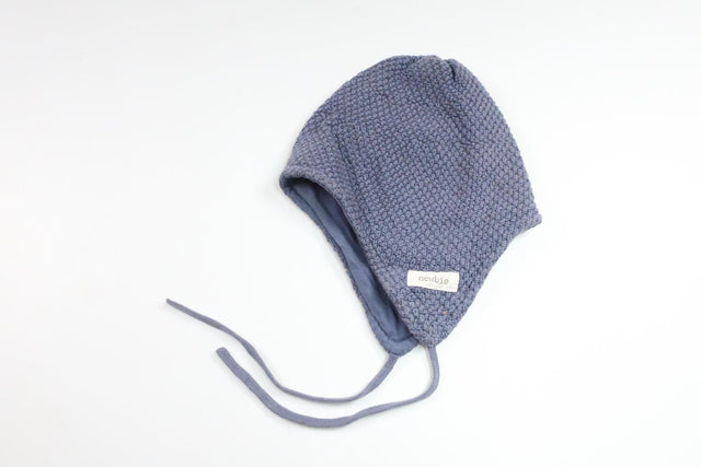 Stickad mössa från Newbie - Storlek 42 - Blå