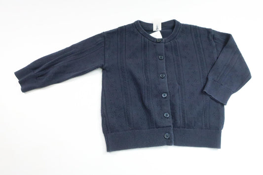 Stickad kofta från H&M - Storlek 86 - Marinblå
