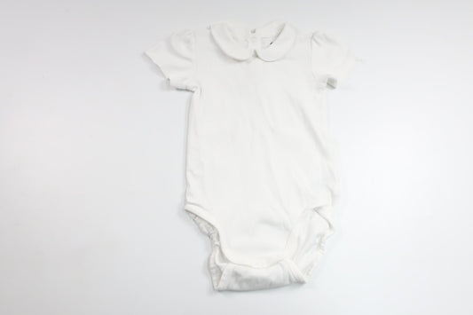Body med krage från H&M - Storlek 92 - Vit