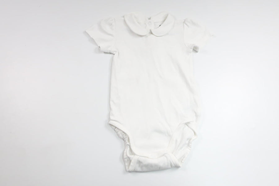 Body med krage från H&M - Storlek 92 - Vit