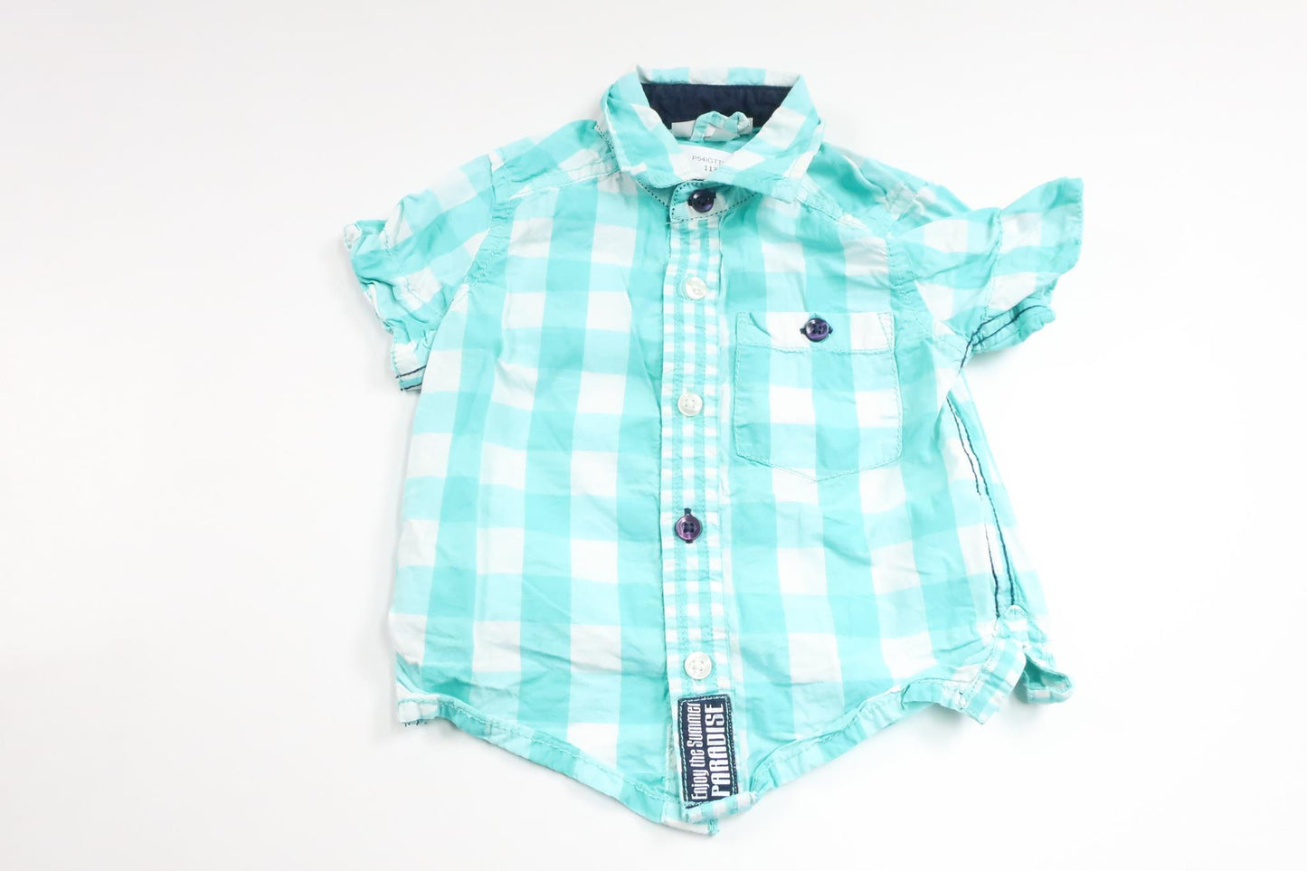 Rutig skjorta från Kappahl - Storlek 68 - Blå