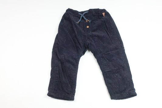 Fodrade byxor från H&M - Storlek 80 - Marinblå