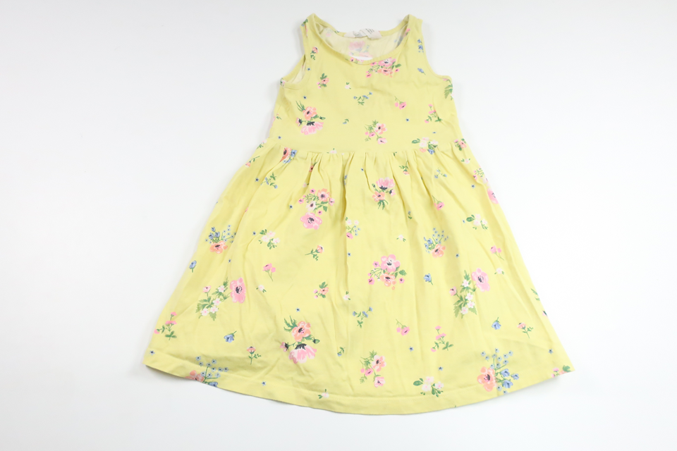 Blommig klänning från H&M - Storlek 98/104 - Gul