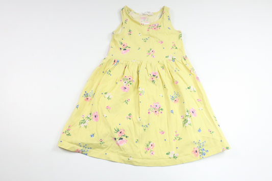Blommig klänning från H&M - Storlek 98/104 - Gul