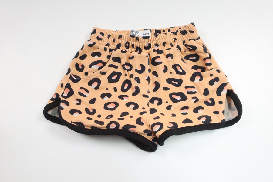 Shorts med leopardmönster från Disney - Storlek 86/92 - Orange