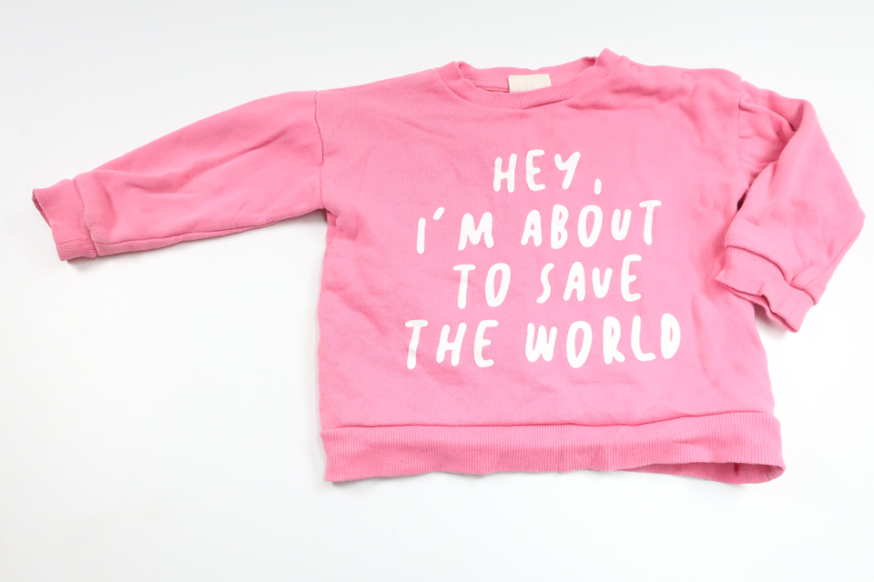 Sweatshirt från Kappahl - Storlek 80 - Rosa