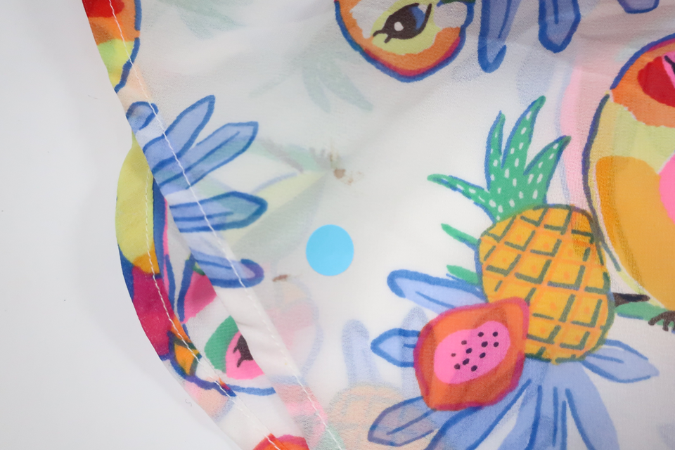 Dress with birds from H&amp;M - Size 122 - White