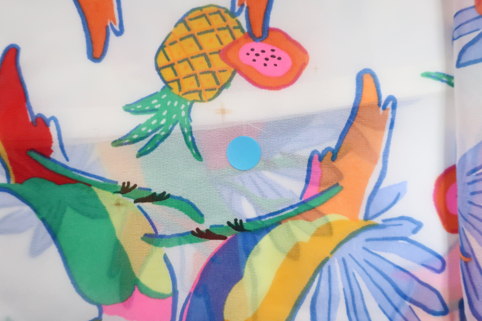 Dress with birds from H&amp;M - Size 122 - White