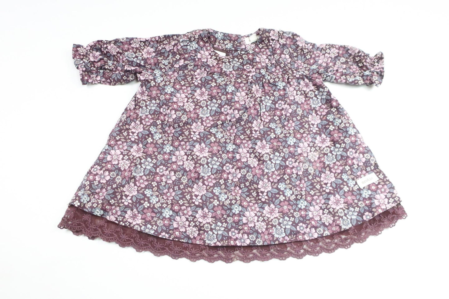 Blommig klänning från Newbie - Storlek 68 - Lila