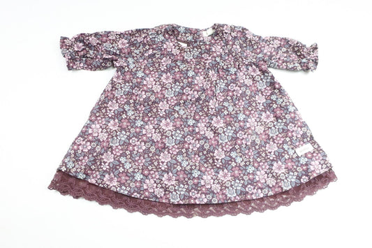 Blommig klänning från Newbie - Storlek 68 - Lila