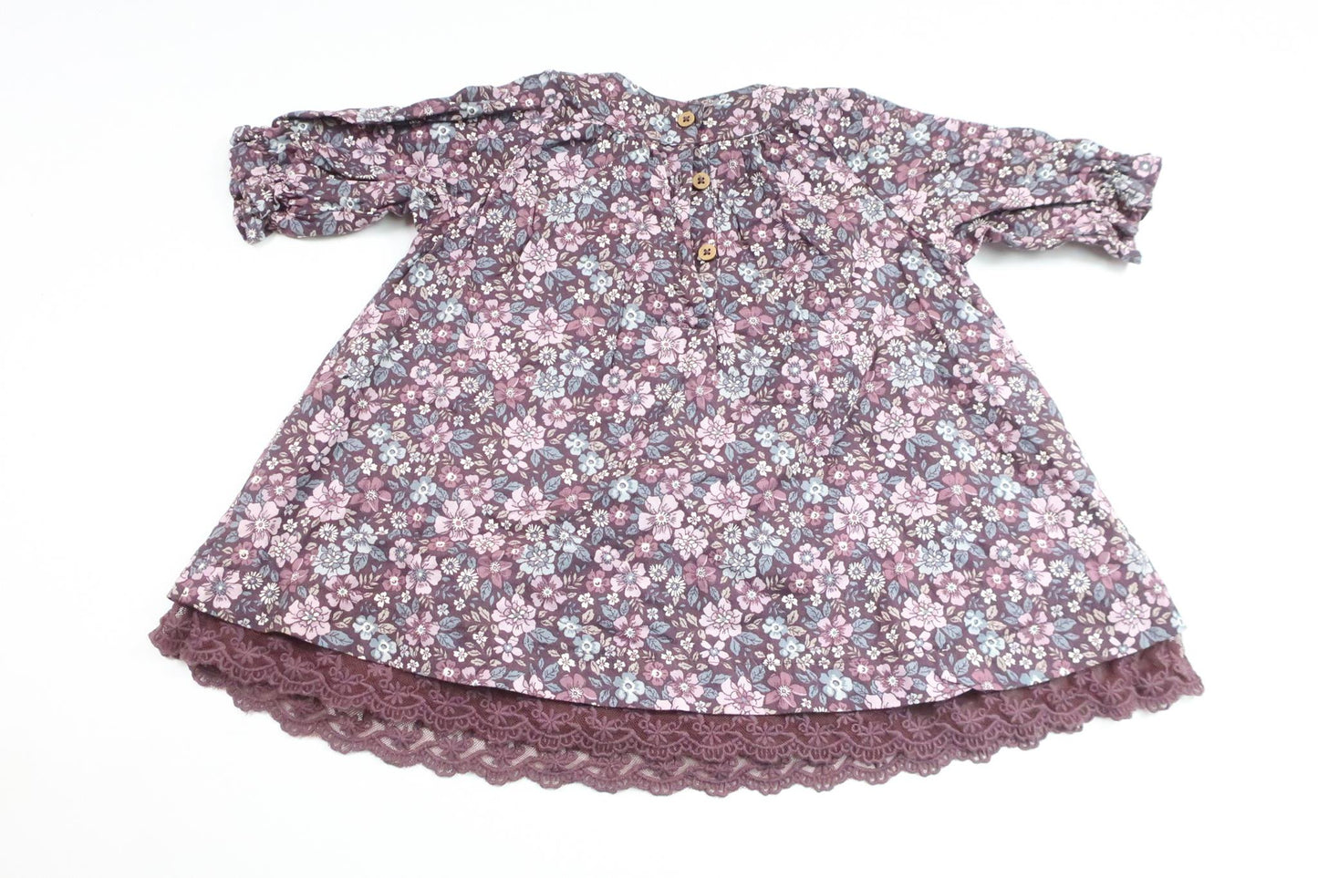 Blommig klänning från Newbie - Storlek 68 - Lila